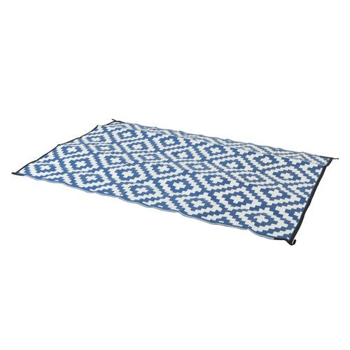 Navy Blue White 5x9FT Waterproof Foldable Plastic For Camping Outdoor Carpet