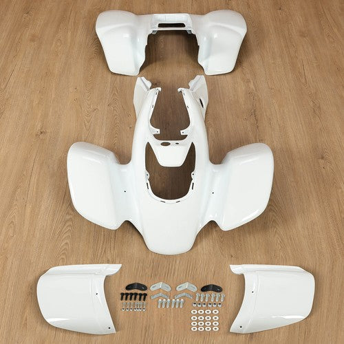 White Front and Rear Fender Kit for Honda TRX 400EX TRX400EX 2005-2007 ABS
