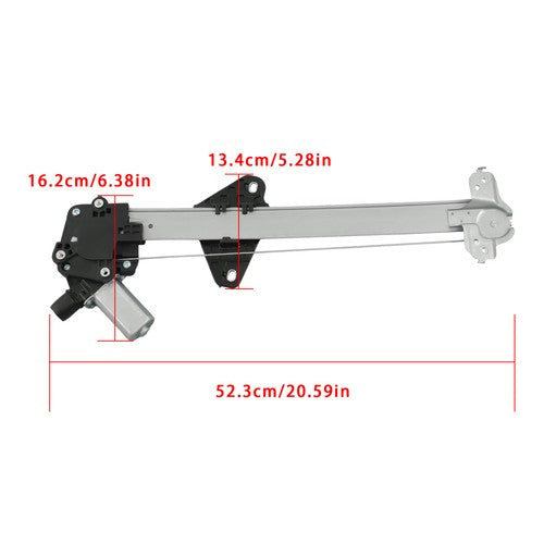 751-623 For Honda Fit 2009-2014 Rear Left Window Regulator w/ Motor with 2 Pins