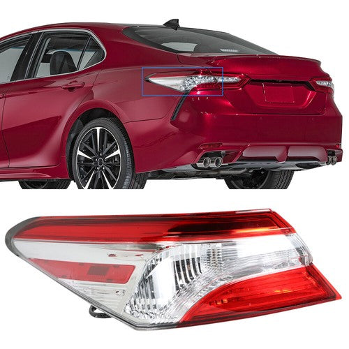 Driver/LH Side Rear Tail Light Outer Lamp For Toyota Camry SE LE 2018 2019 2020