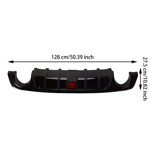 Rear Lower Diffuser Lip W/ LED Light for Infiniti Q50 2018-2023 2019 2020 2021