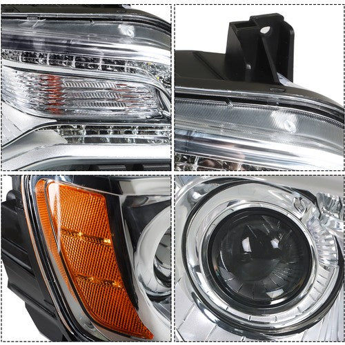 Fit For Chrysler 300 2011-2014 Halogen Passenger Side Headlight Chrome Clear