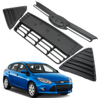 4PCS Front Upper Lower Grille Bumper Side Grille for 2012-2014 for Ford Focus
