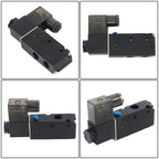3 Way Normally Closed DC 110V Electric Solenoid Air Valve 1/4" NPT