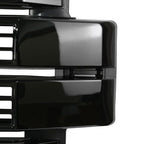 Platinum Front Upper Grille Gloss Black For Ford F250 F350 Super Duty 2017-2019