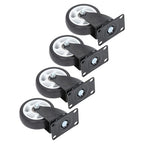 Heavy Duty 4-Inch Swivel Casters - Smooth Mobility, 1200lbs Max Load - 4 Pack