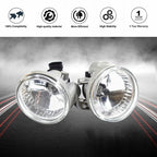 Clear Lens Front Bumper Driving Fog Lights w/Bulbs For Toyota Prius Echo