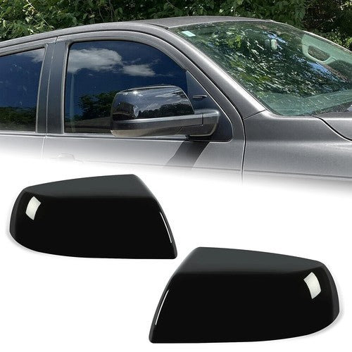 Gloss Black Side Mirror Cover Cap Replacement for Toyota Tundra Sequoia 07 19 2X