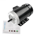 New 2 HP General Electric Motor 3 Phase 56C Frame 1800 RPM TEFC 230 / 460 Volt