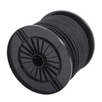 3/8in×250ft Nylon Solid Braid Rope High UV Abrasion Resistance Industrial Black