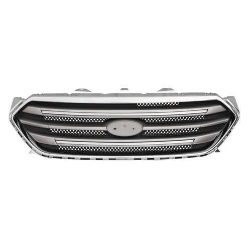 Front Bumper Lip Upper Grille Assembly Chrome Grill 2013-2019 for Ford Taurus