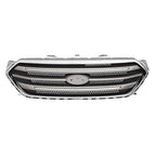 Front Bumper Lip Upper Grille Assembly Chrome Grill 2013-2019 for Ford Taurus