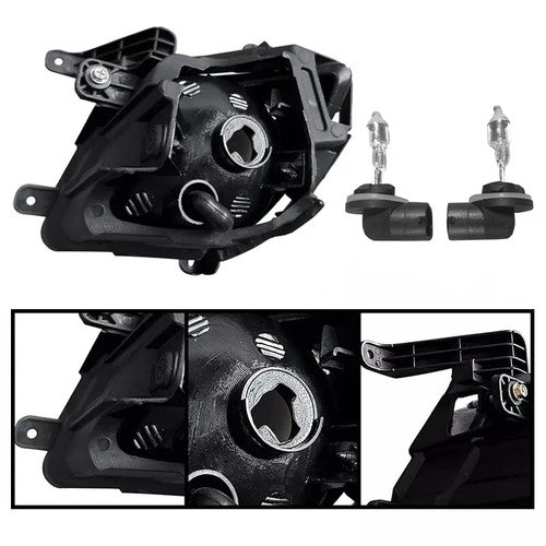 Front Bumper Fog Lights & Covers Set for 2010-2012 for KIA Forte Sedan