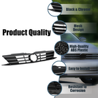 Front Bumper Chrome Grille Grill for 2015-2018 for VW for Volkswagen Jetta