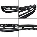 Front Bumper Upper Lower Grille Grill 2PCS for 2013-2017 Cadillac XTS Black