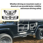 Textured Tube Safari Tubular Doors Front Rear for Jeep Wrangler JK 07-18 4DR