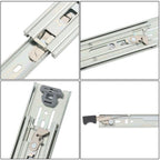 1 Pair of 20In Locking Drawer Slides Full Extension & Lock 150 lb Load Capacity