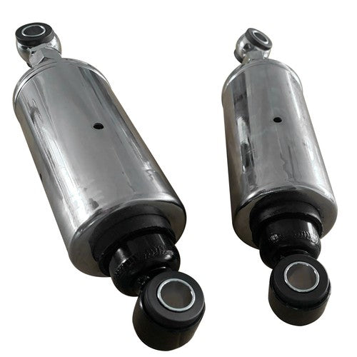 Pair Rear Shock Absorbers For Harley Softail Models 1989-1999 Adjustable Silver
