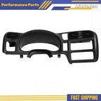 Black Dash Trim Bezel Fit For 1998 2004 Blazer Jimmy Sonoma S10 Bravada