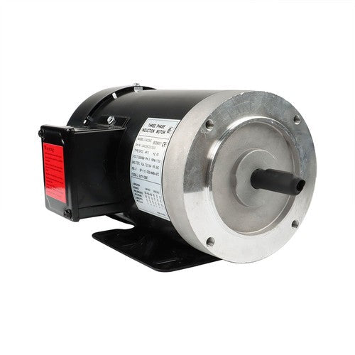 New 2 HP General Electric Motor 3 Phase 56C Frame 1800 RPM TEFC 230 / 460 Volt
