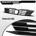 Front Bumper Chrome Grille Grill for 2015-2018 for VW for Volkswagen Jetta