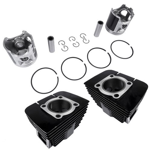 Cylinder Rebuild Kit + Piston Rings Pistons Wrist Pins Circlips for Yamaha RD350