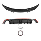 Rear Diffuser Trunk Spoiler Wing Carbon Fiber Style for 2018-2024 for Infiniti Q50