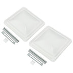 2 Pack RV Replacement Roof Vent Cover 14 inch White for Camper Trailer