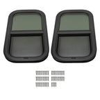 2 Pack 12 x 22 x 1-1-2 Wall Vertical Sliding RV Window Cargo Trailer With Trim Kit