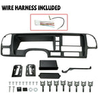 Car Radio Stereo Double Din Dash Kit Panel Wire Harness For 95 02 GMC Truck SUV