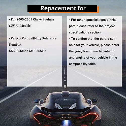 Front Headlight Fit For Chevy Equinox 2005-2009 Headlamp Projector LH+RH Pair