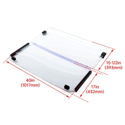 Clear Folding Golf Cart Windshield for 1985-1995 Yamaha G2 G9 Models