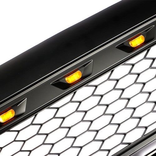 For Toyota Tacoma 2005-2011 Black Plastic Front Upper Bumper Grille W/ LED