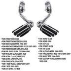 Long Highway Foot Pegs Fit for Harley Touring Road King Street Glide 1 1-4 Bars