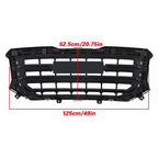 New Gloss Black Plastic Front Bumper Grille For GMC Sierra 1500 2016 2017 2018