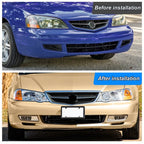 Front Bumper Driving Fog Lights Lamps with Bulb for 2002 2003 Acura TL Sedan Left Right