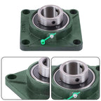 10 Pack UCF208-24 Pillow Block Bearing 1 1/2" Bore 4-Bolt Self-Alignment