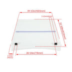 Front Folding Clear Windshield for EZGO Express S4 L4 Golf Cart with 3 4 Frame