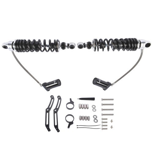 Adjustable Rear Suspension Shocks Remote Reservoir for Harley Road Glide 2014-24