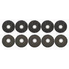 10 PCS 4-1/2" x 7/8" Black Diamond Grinding Discs Strip Discs for Angle Grinder