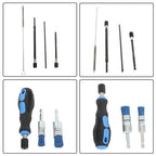 19PC Diesel Injector Seat Cleaning Set Engines Injector Seat Cleanner Brush Kit