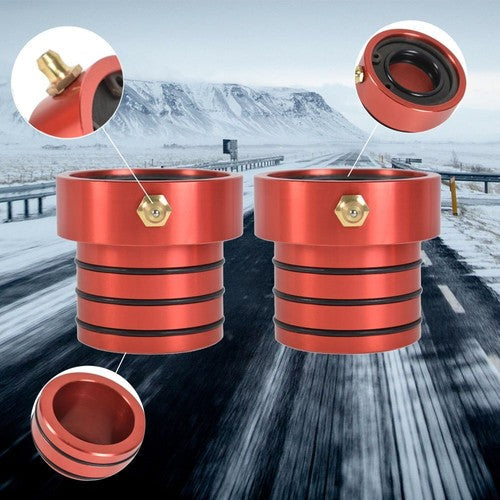 2PCS Red MG21103 Front Axle Tube Seal Pair For 87-17 Jeep Wrangler
