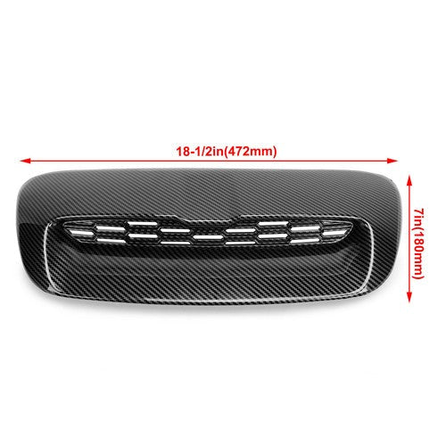 Hood Scoop for 07-13 Mini Cooper S R55 R56 R58 R59 Air Intake Vent Carbon Style