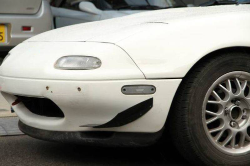Front Bumper Canard Splitter Diffuser Spoiler Lip Pair for Mazda 3 6 MX-5 Miata