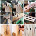 6pcs 6.35mm/8mm/9.5mm/12.7mm/14mm/16mm Square Hole Mortise Chisel Drill Bit Set