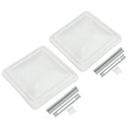 2 Pack RV Replacement Roof Vent Cover 14 inch White for Camper Trailer