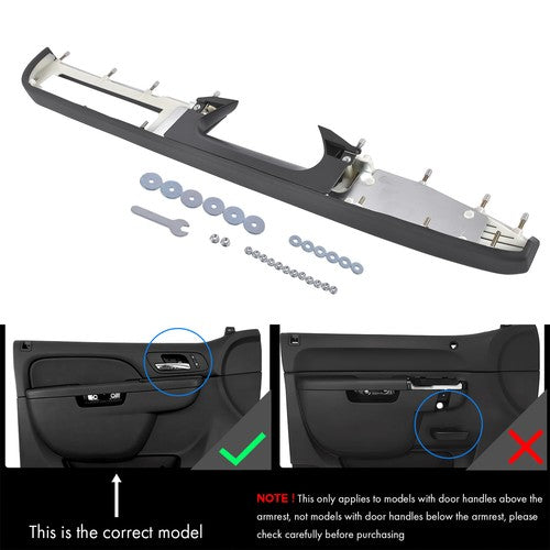 Front Driver Side Door Armrest Repair Black for Chevrolet Tahoe Silverado 10-14