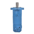 Blue Hydraulic Motor 4 Holes Replacement for Skid Steer Rotary Tiller BM5-400