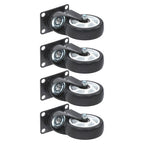 Heavy Duty 4-Inch Swivel Casters - Smooth Mobility, 1200lbs Max Load - 4 Pack