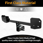 Class 3 Black Trailer Tow Hitch 2 Inch Receiver For Subaru Outback Sport Wagon 10-19